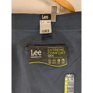 Lee Mens Extreme Comfort Slim Fit Performance Pants Navy Blue 40x34 104274540